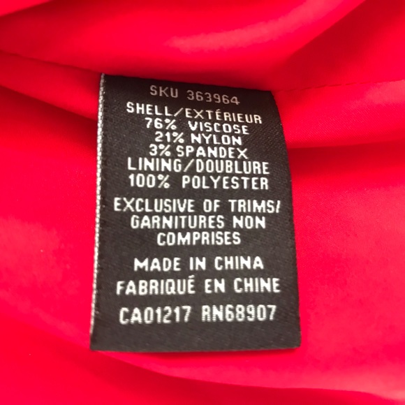 Sexy Le Chateau womens bomber biker jacket red - Picture 7 of 9